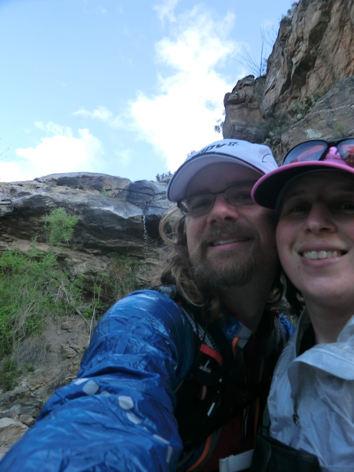 2012 April Charles and Alison in front of Bridal Wreath Falls