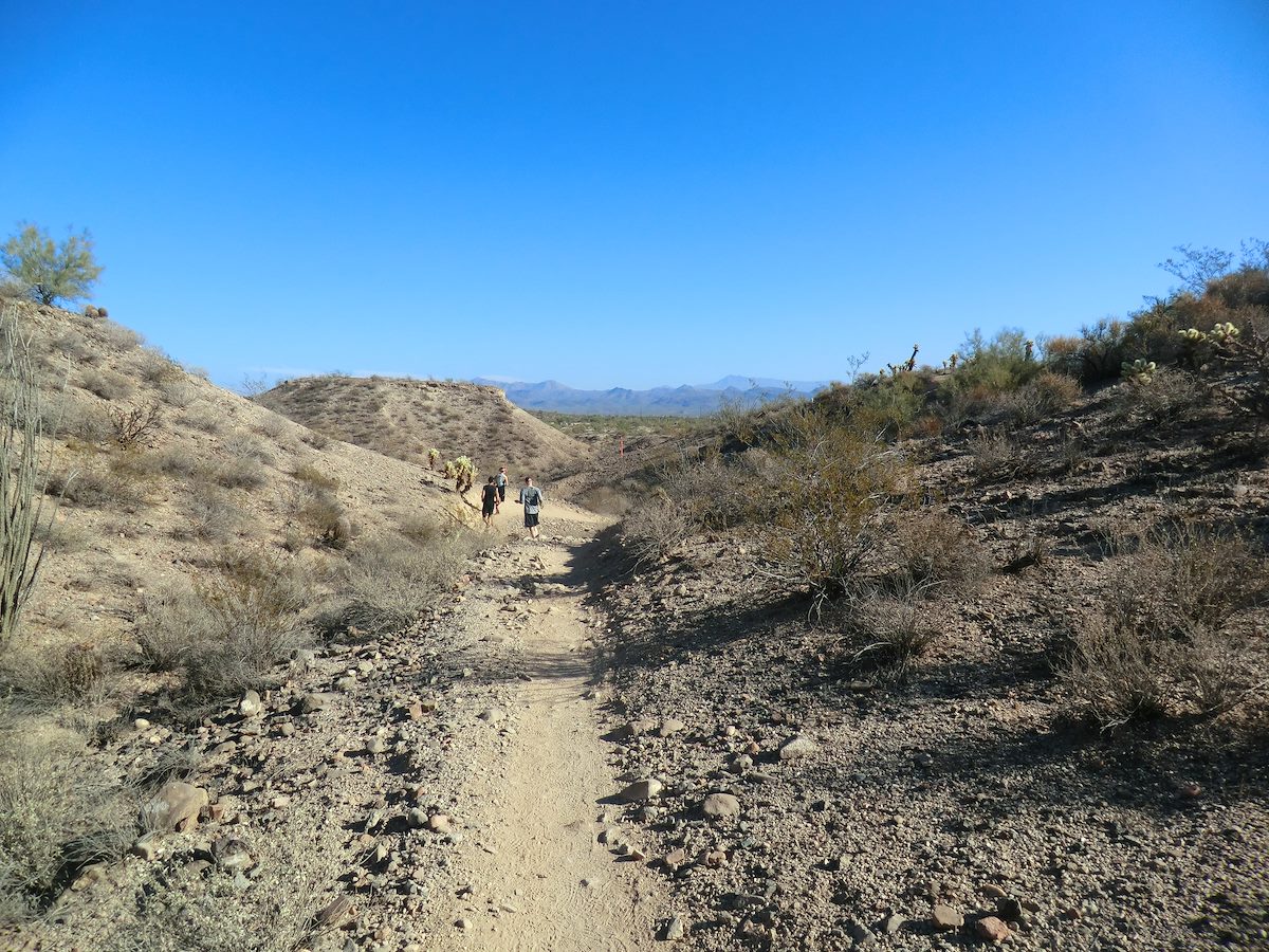 2012 December Runners Headed towards the last 25k Aid Station