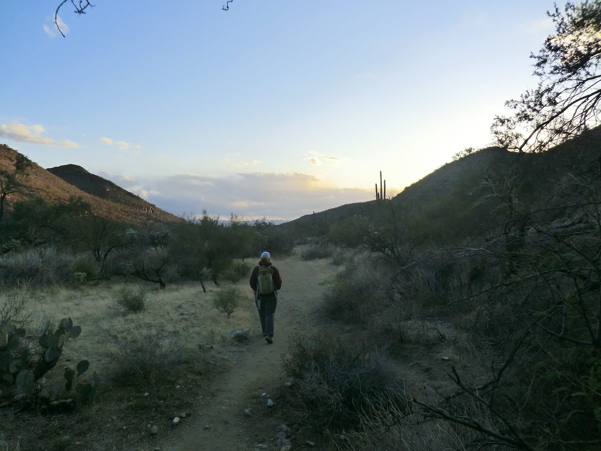 2012 March Heading back on the Wild Burro Trail