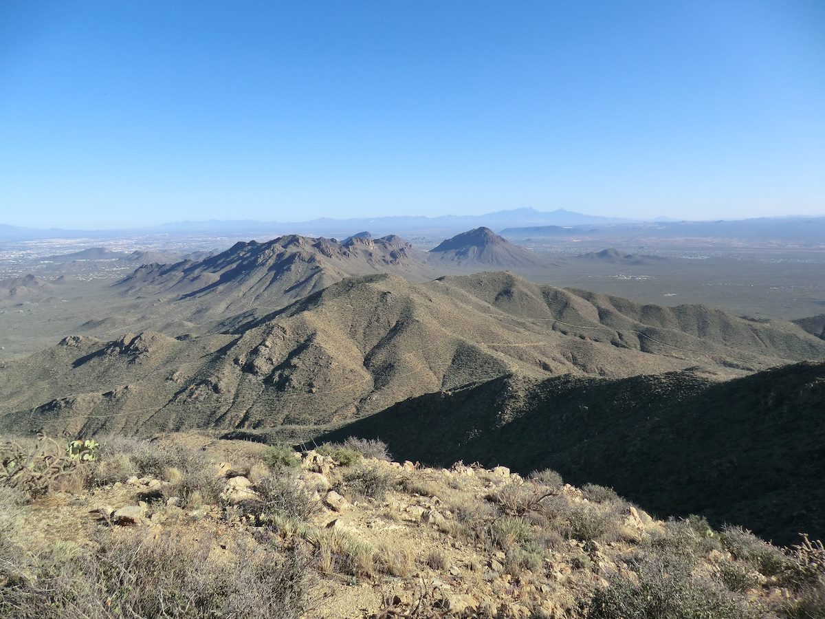 2012 March Sweetwater and King Canyon Trails from Wasson Peak