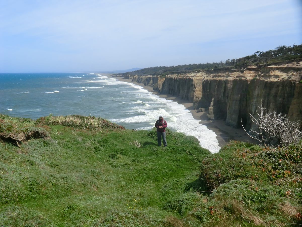 2012 May Great Cliffs above the beach, from near the waterfall