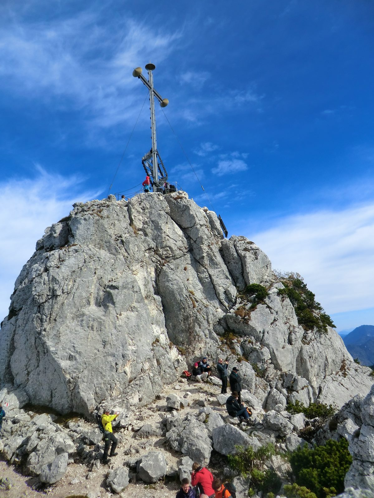 2012 October Tudor and Curt below the Summit of the Kampenwand