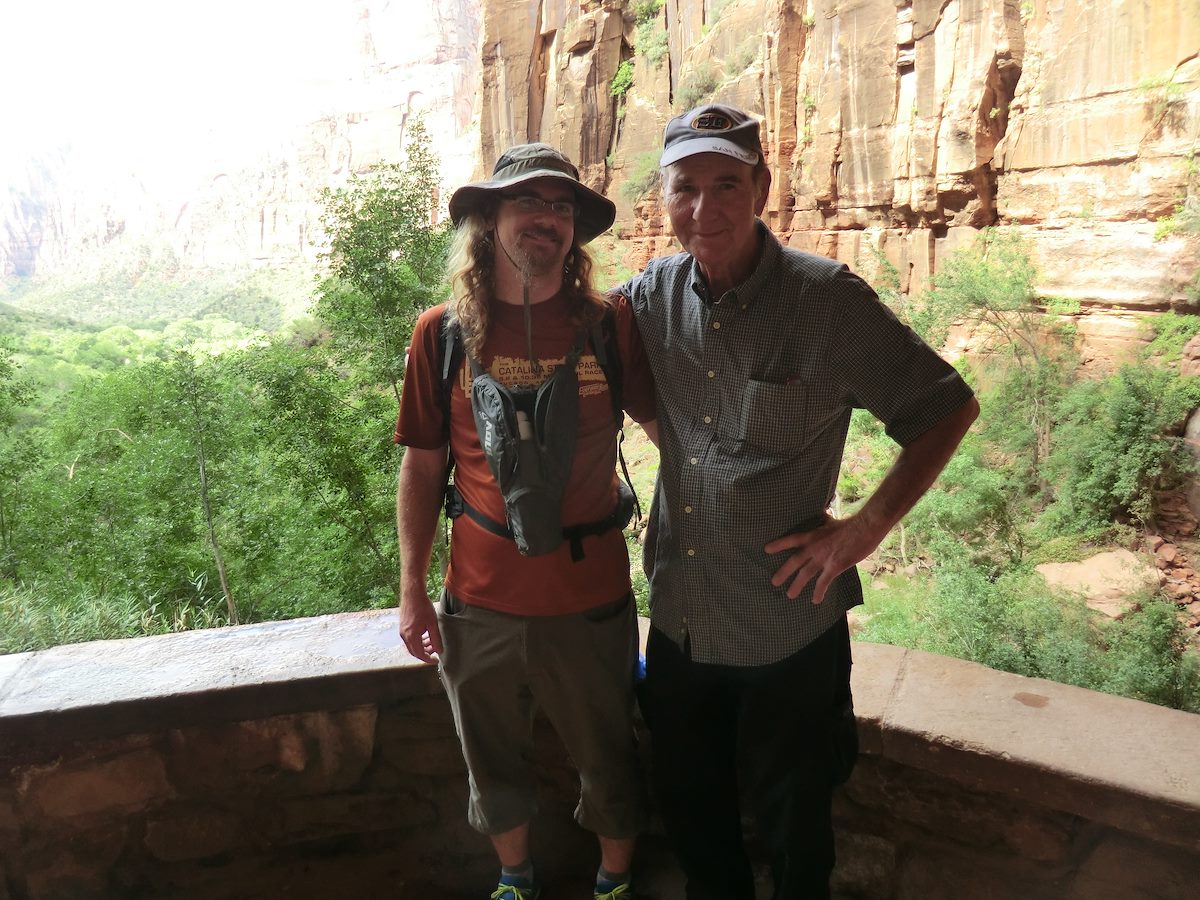 2012 September Andy and Reuben at Weeping Rock