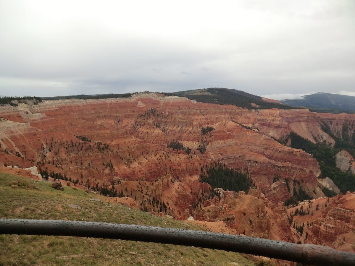 2012 September Cedar Breaks Looking back on Point Supreme from the Chessman Ridge Overlook