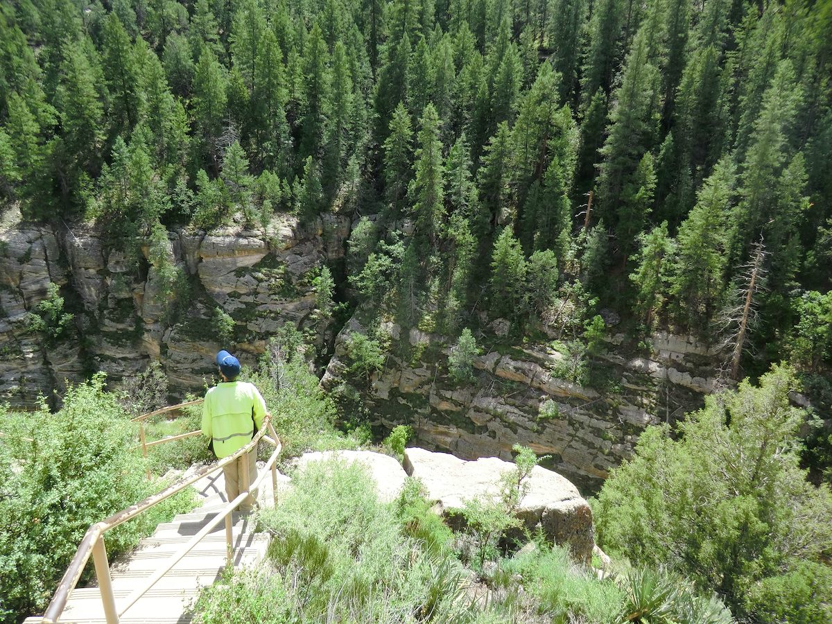 2012 September Looking into Walnut Canyon