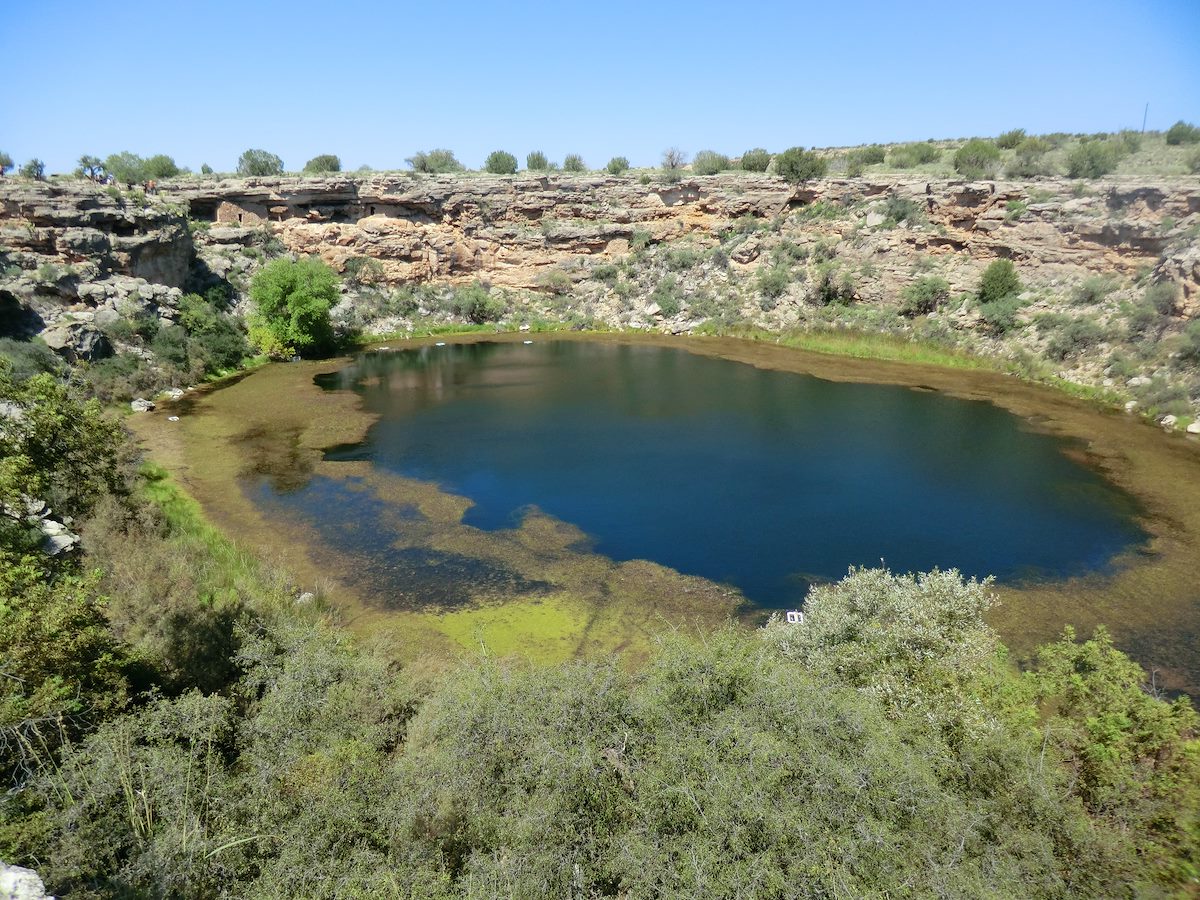 2012 September Montezuma Well looking back at the higher Cliff Dwellings