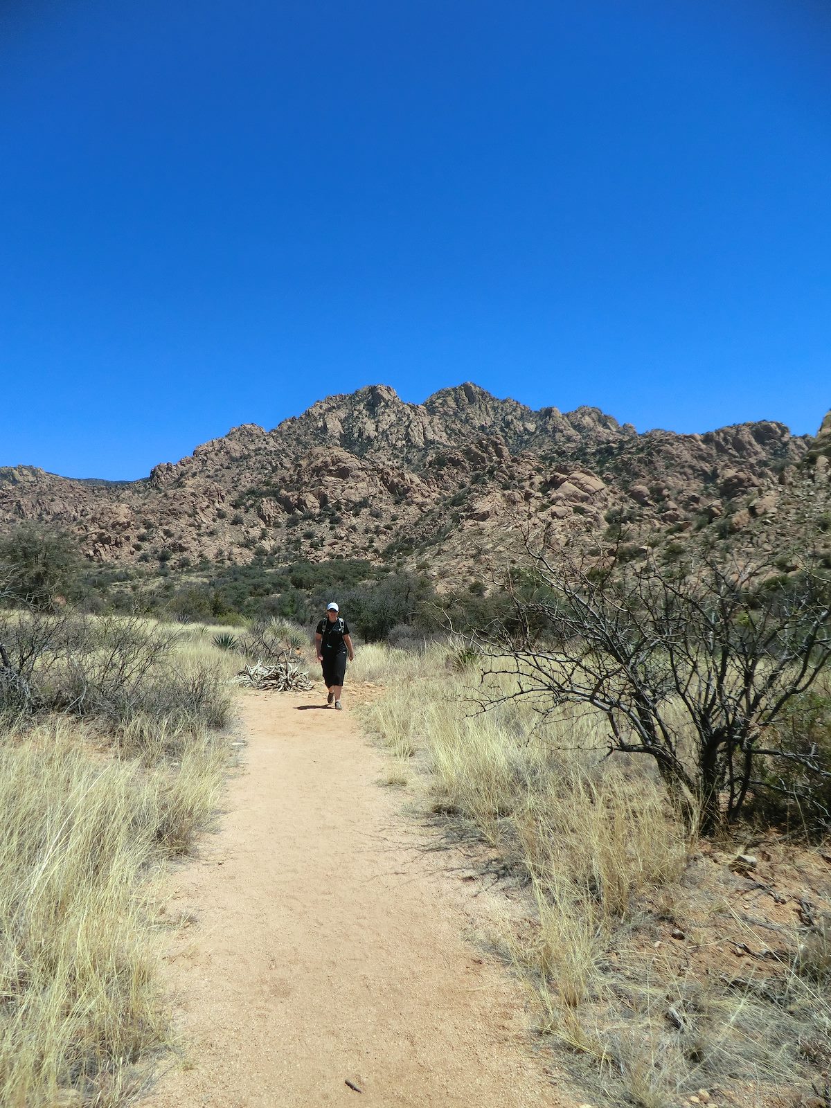 2013 April Alison on the Slavin Gulch Trail