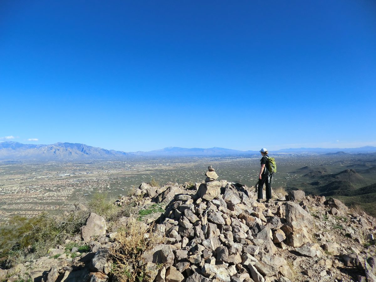 2013 February Alison on Sombrero Peak