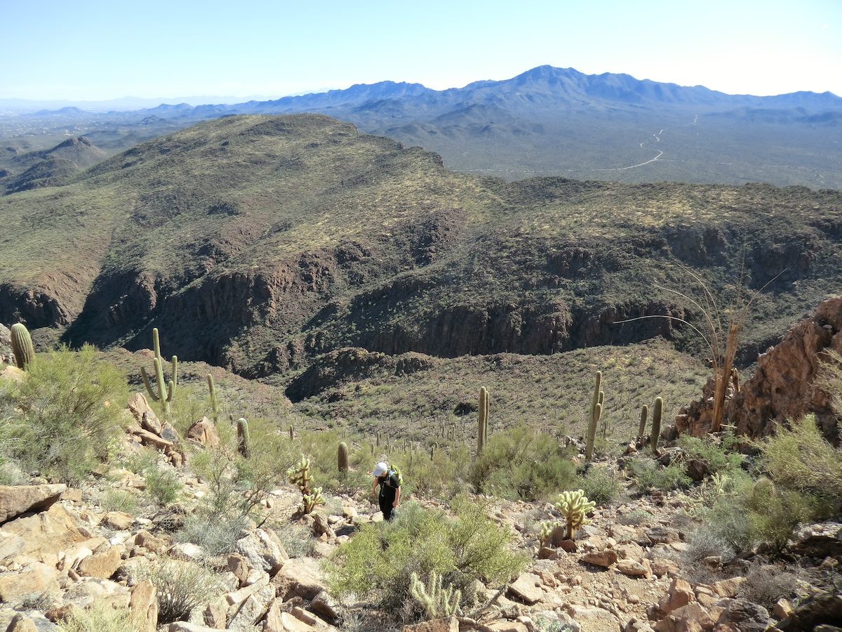 2013 February Heading up to Sombrero Peak