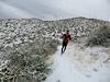 2013 February Running in the snowy Tucson Mountains