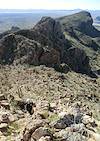 2013 February Steep section of Trail to the top of Sombrero Peak