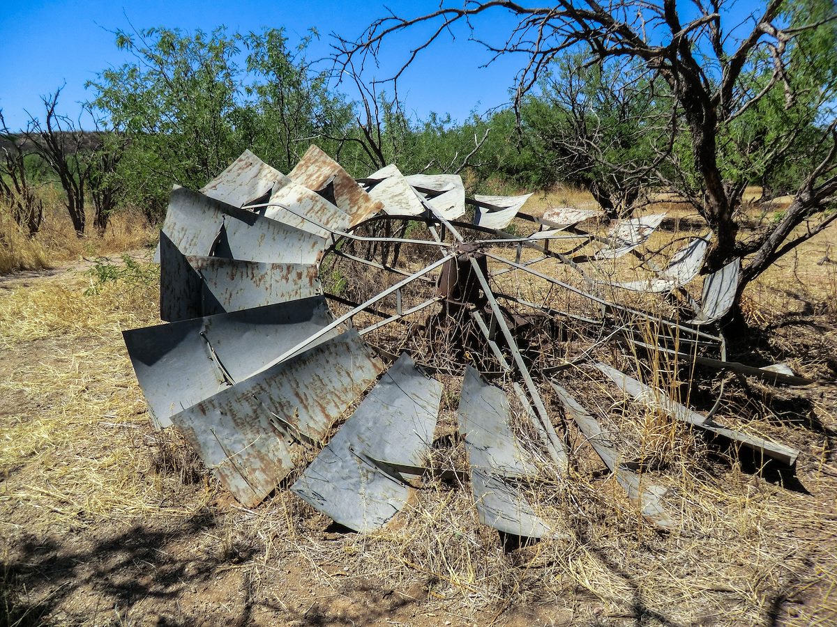 2013 May Discarded Windmill Wheel