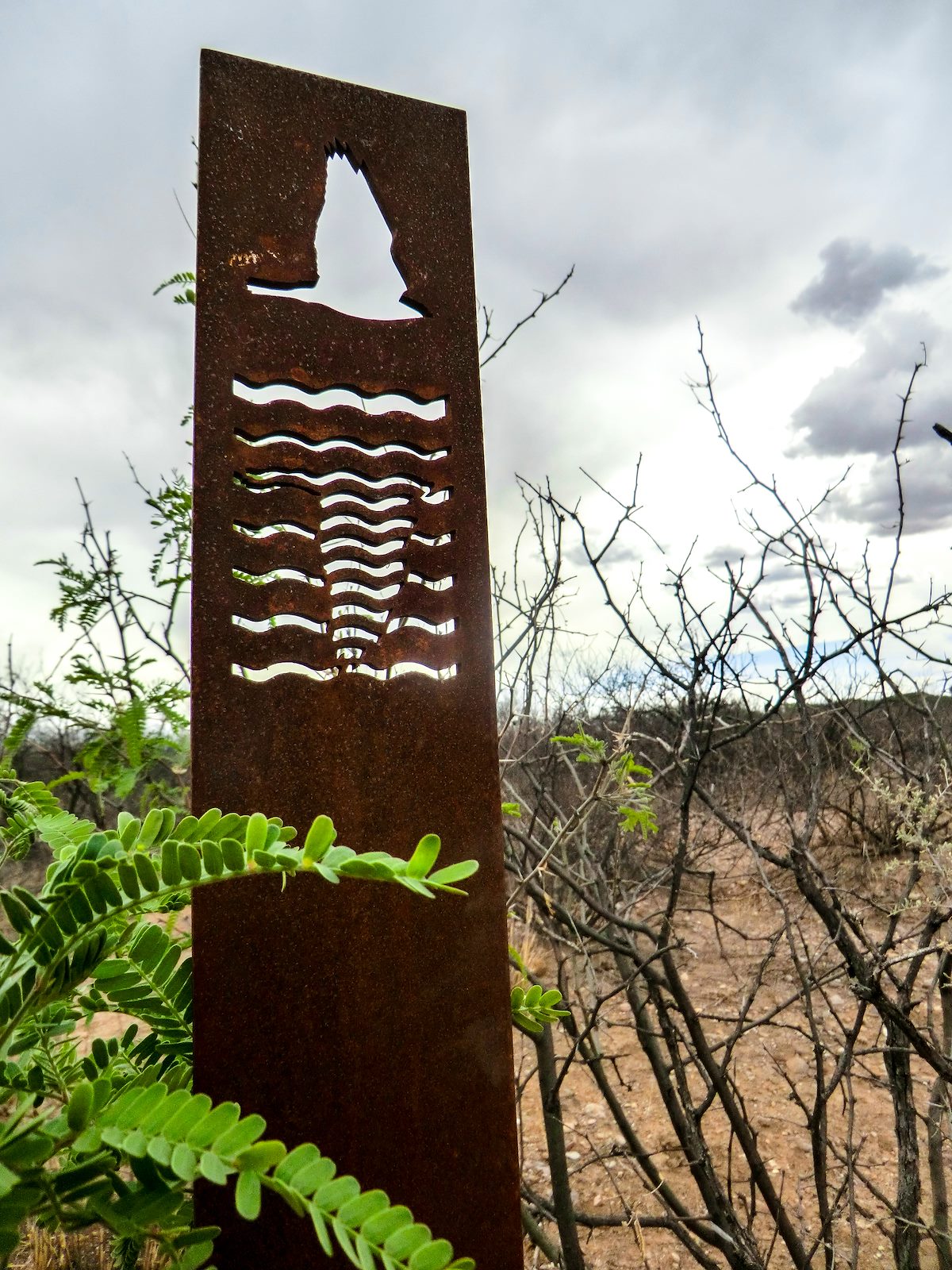 2013 May San Pedro Trail Marker