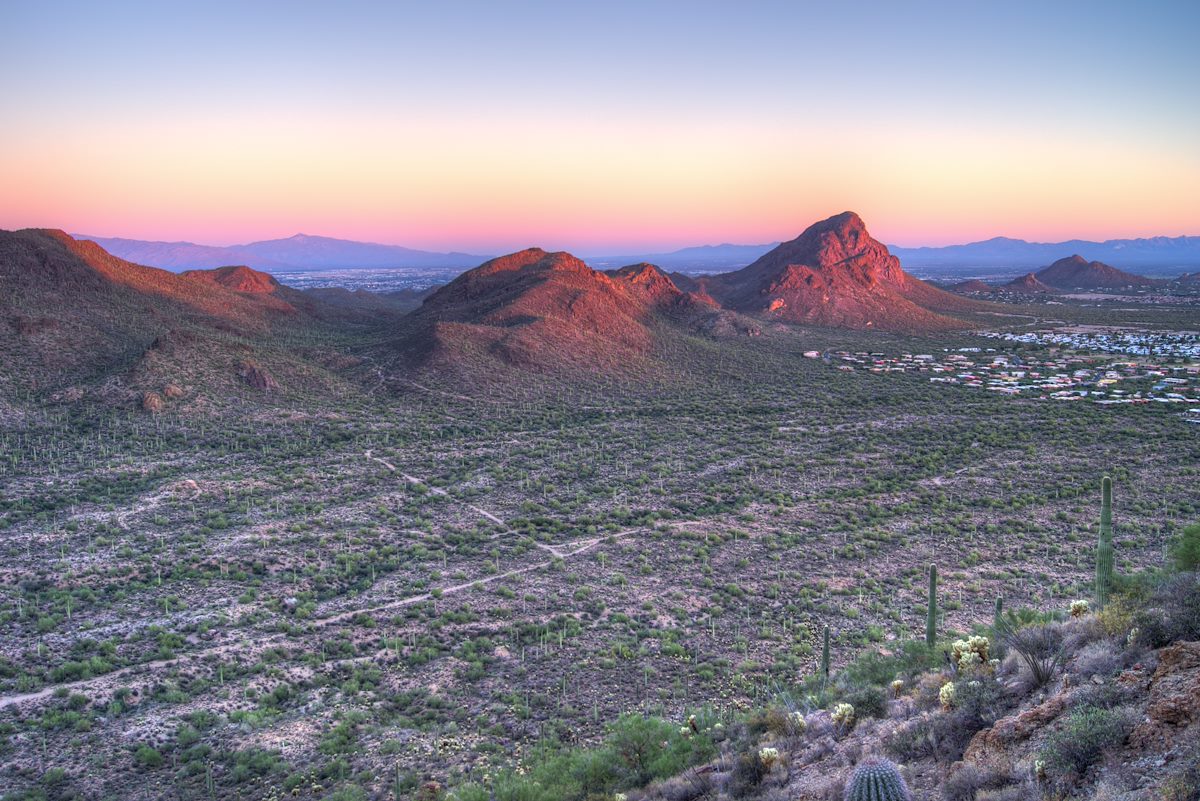 2013 October Sunset in the Tucson Mountains