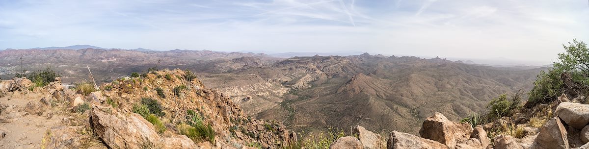 2014 April A view from the summit of Picketpost Mountain