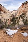 2014 February Arriving at the saddle in Checkerboard Canyon