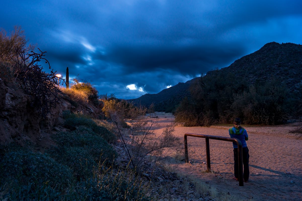 2014 February Early start at the Wild Burro Trail in the Tortolita Mountains