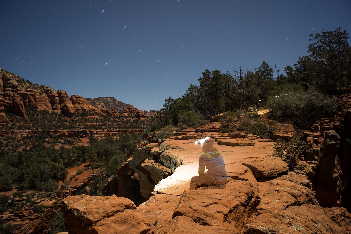 2014 February Enjoying Devils Bridge at Night