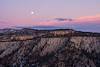 2014 February Moonrise and Sunset from the Observation Point Trail 01