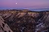 2014 February Moonrise and Sunset from the Observation Point Trail 02