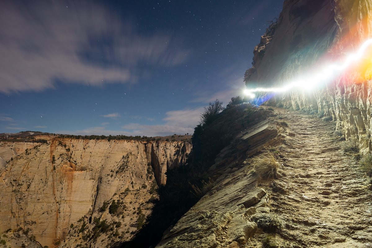 2014 February Observation Point Trail by Headlamp 01