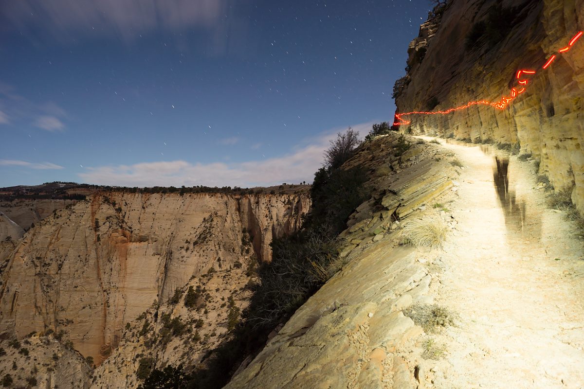 2014 February Observation Point Trail by Headlamp 02