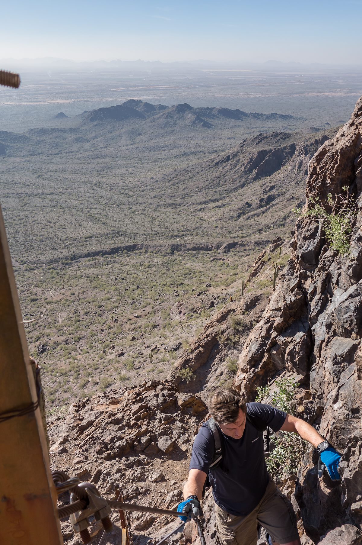 2014 January Climbing up the Cables