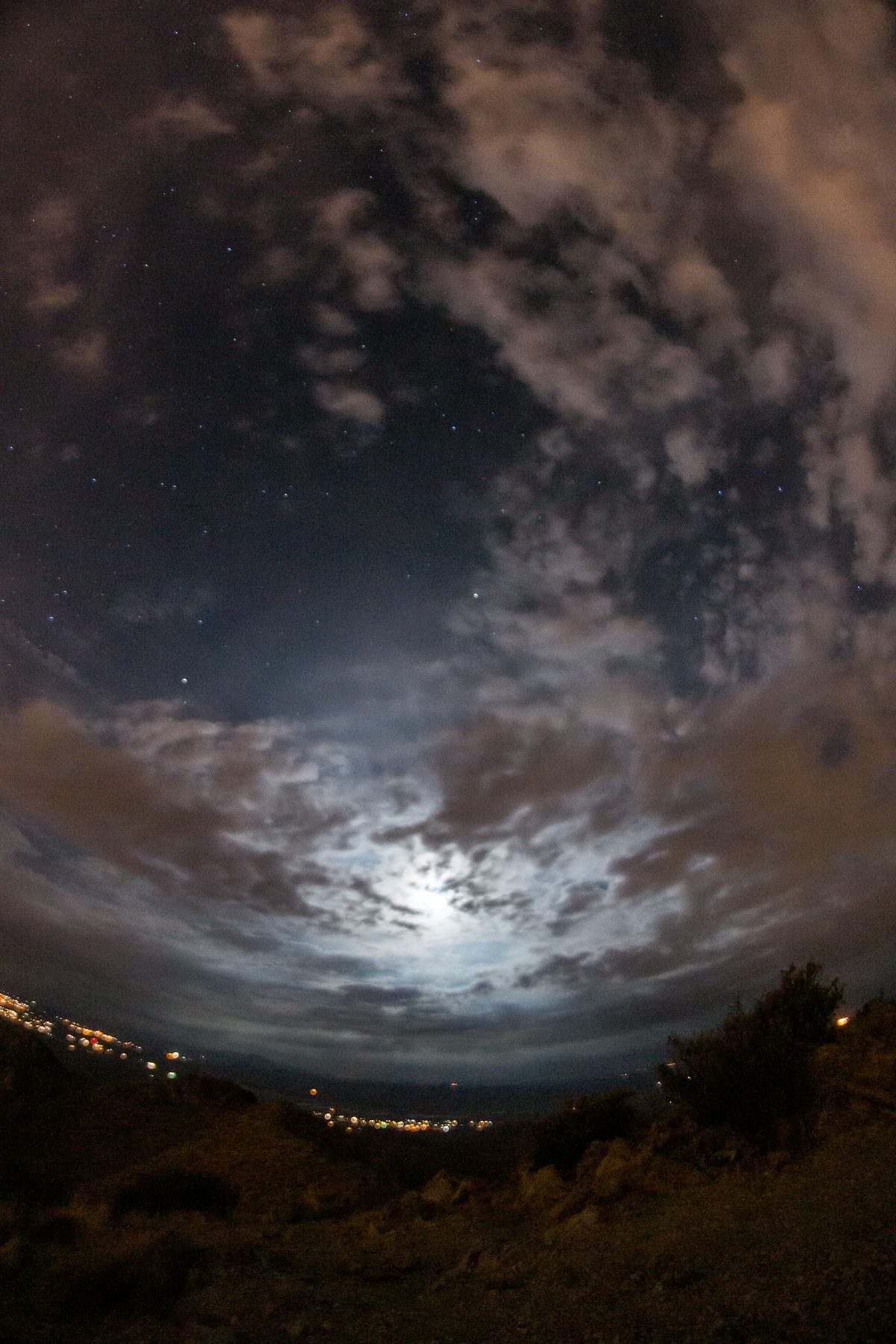 2014 July Moonlight from Wasson Peak