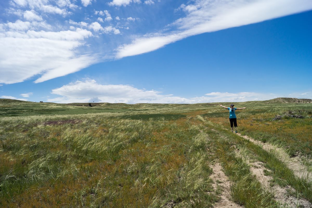 2014 June Alison in the Grasslands