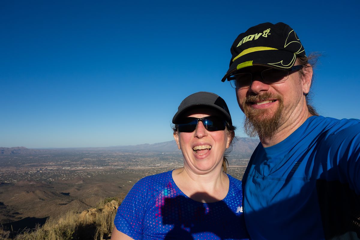 2014 November Charles and Alison on Wasson Peak