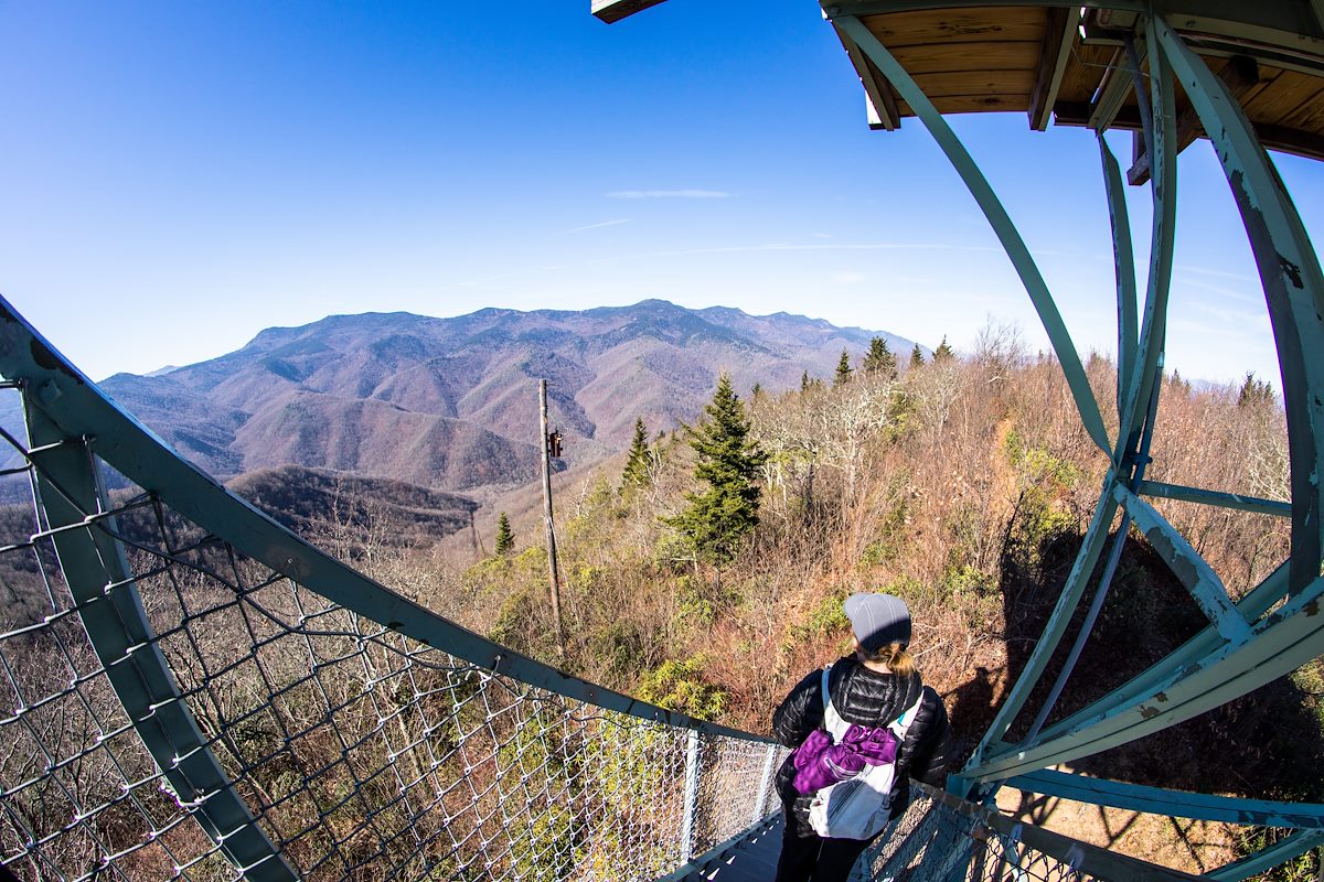 2014 November Green Knob Tower near the Blue Ridge Parkway