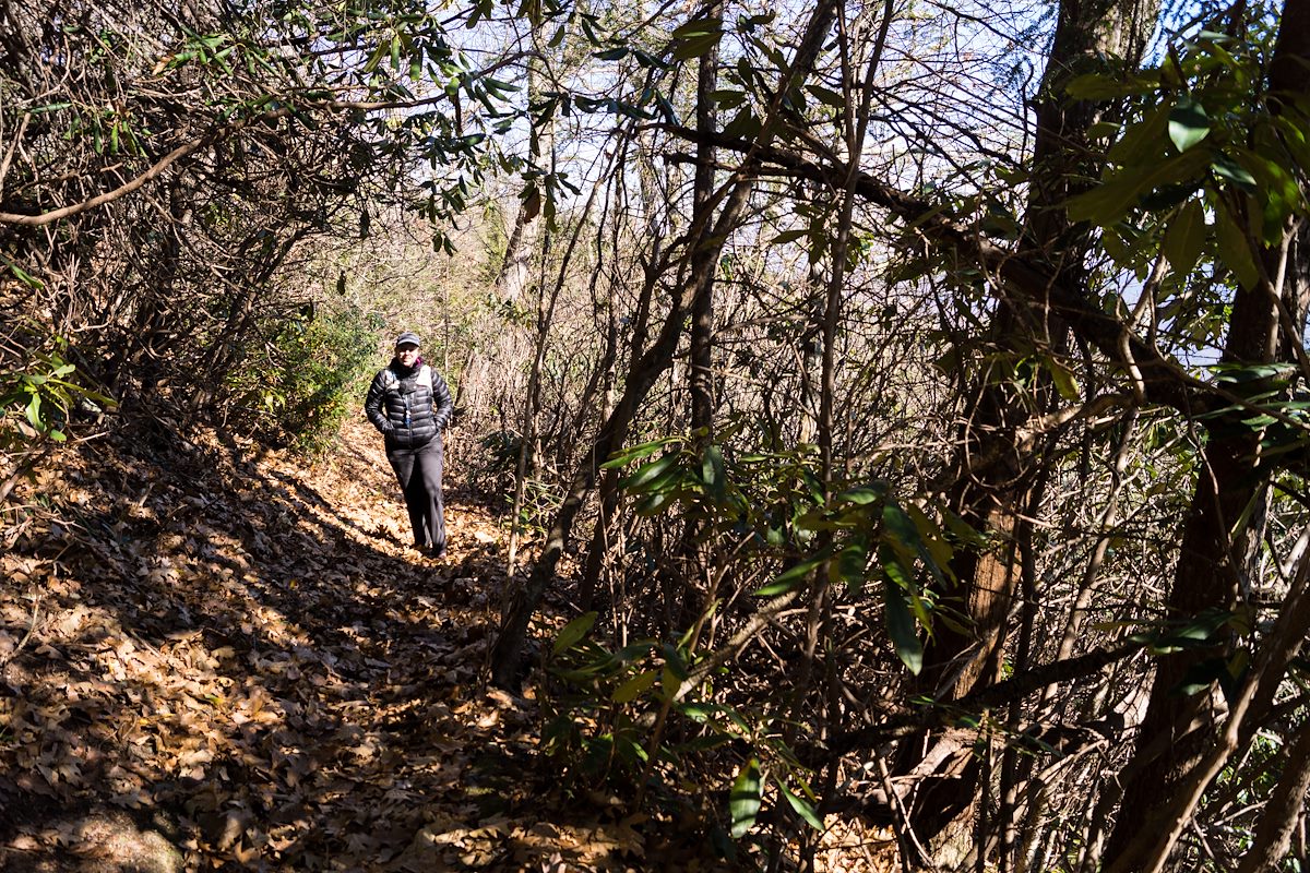 2014 November Hiking to Green Knob Tower