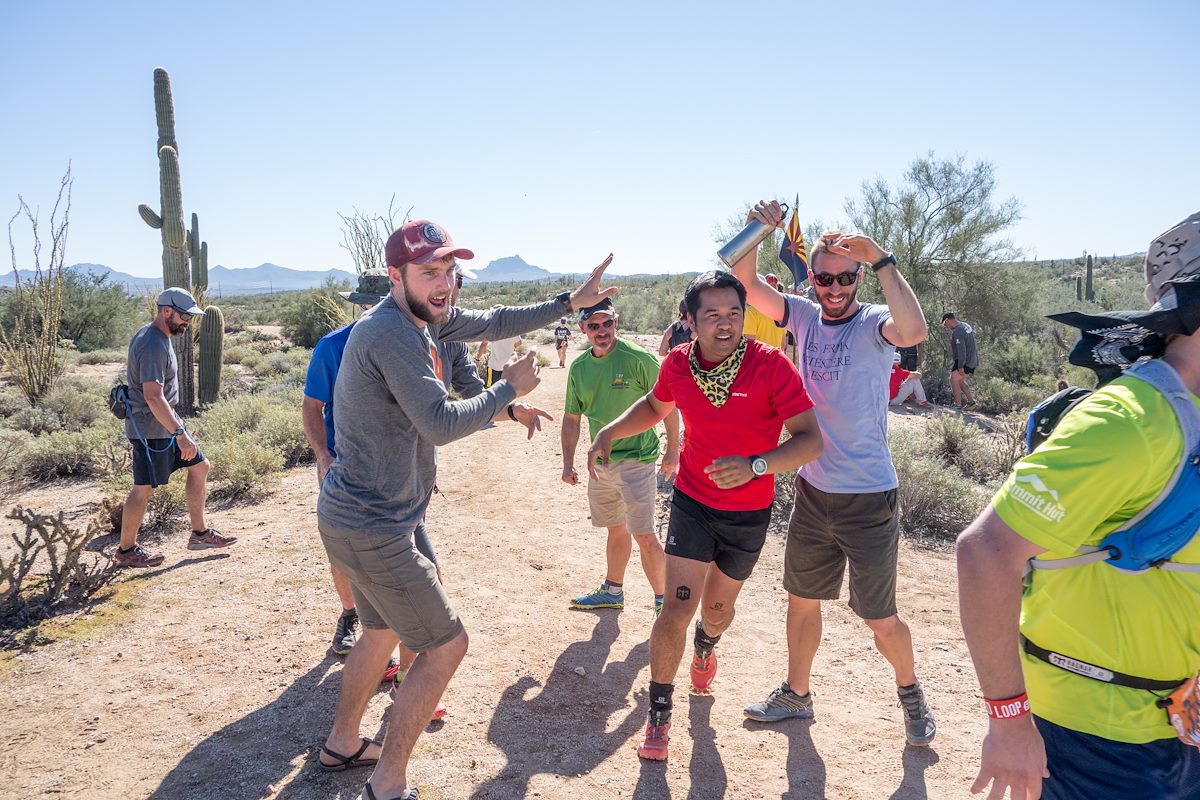 2014 November Kevin finishing the last lap of our Ragnar Trail