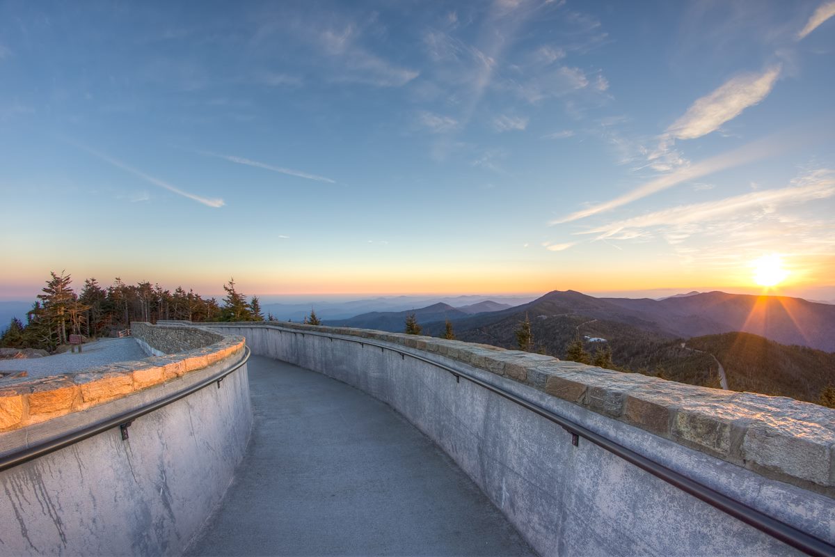 2014 November Mount Mitchell Sunset 01