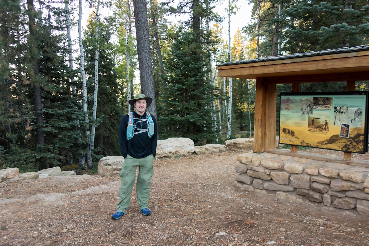 2014 October Starting at the North Kaibab Trailhead just after Sunrise