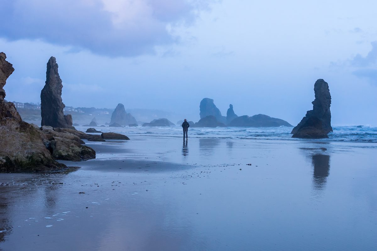 2015 April Alison on the Beach in Bandon