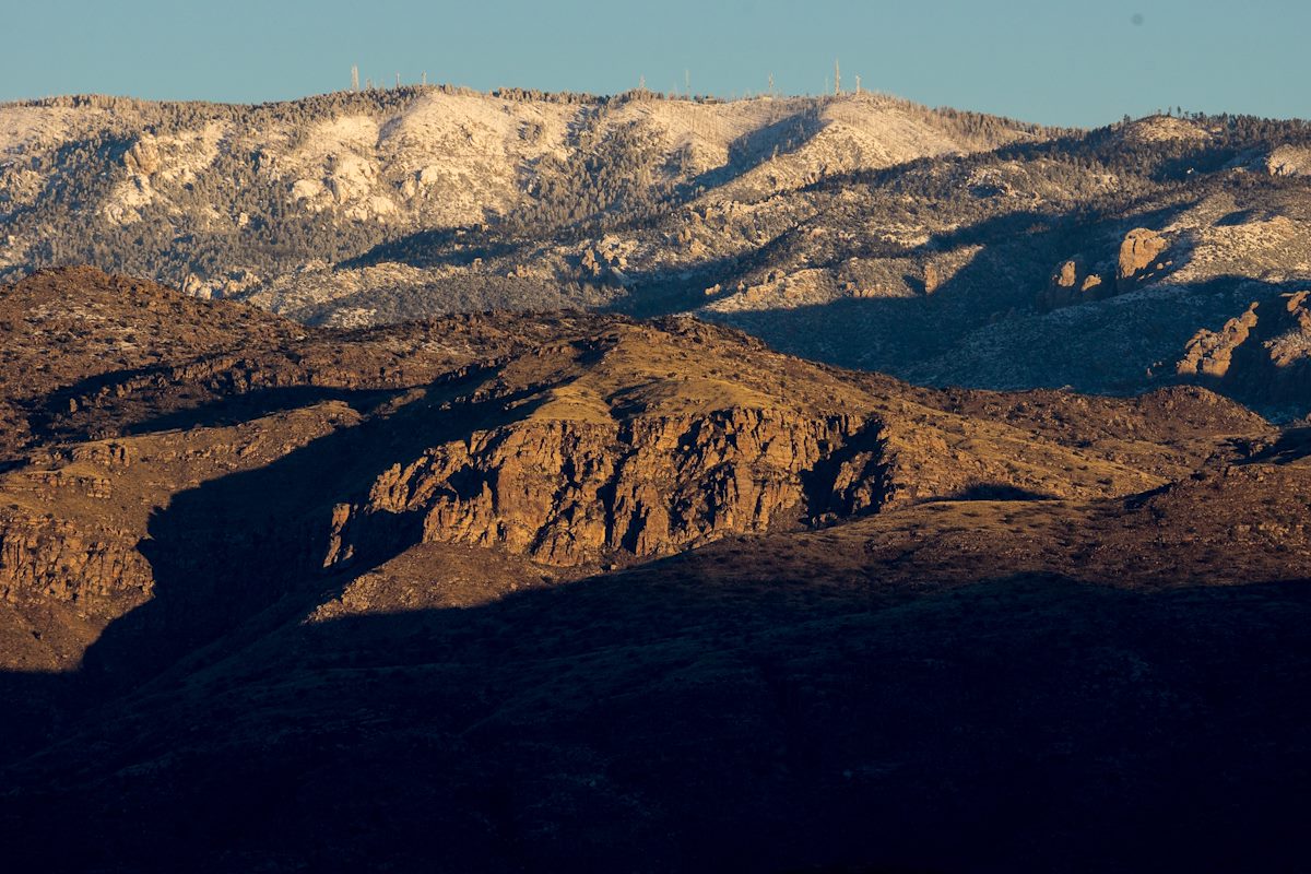 2015 December Snow on Mount Lemmon from the Garwood Dam Trail