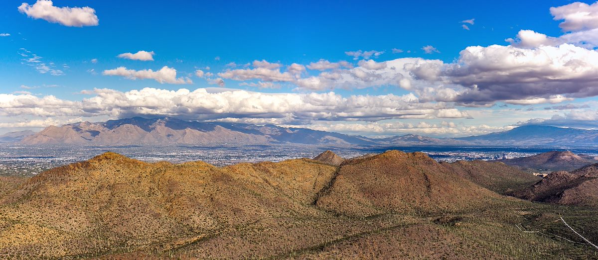 2015 November Looking at the Santa Catalina Mountains from Bren Mountain