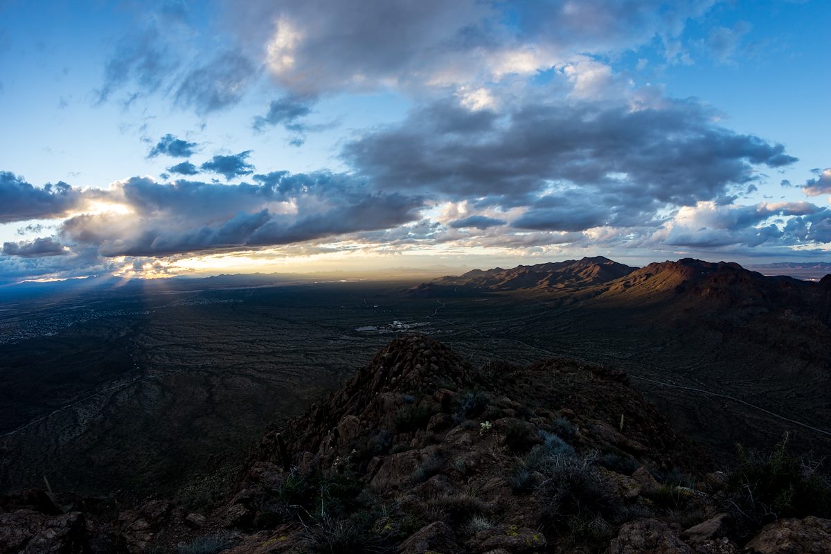 2015 November Sunset from Golden Gate Mountain