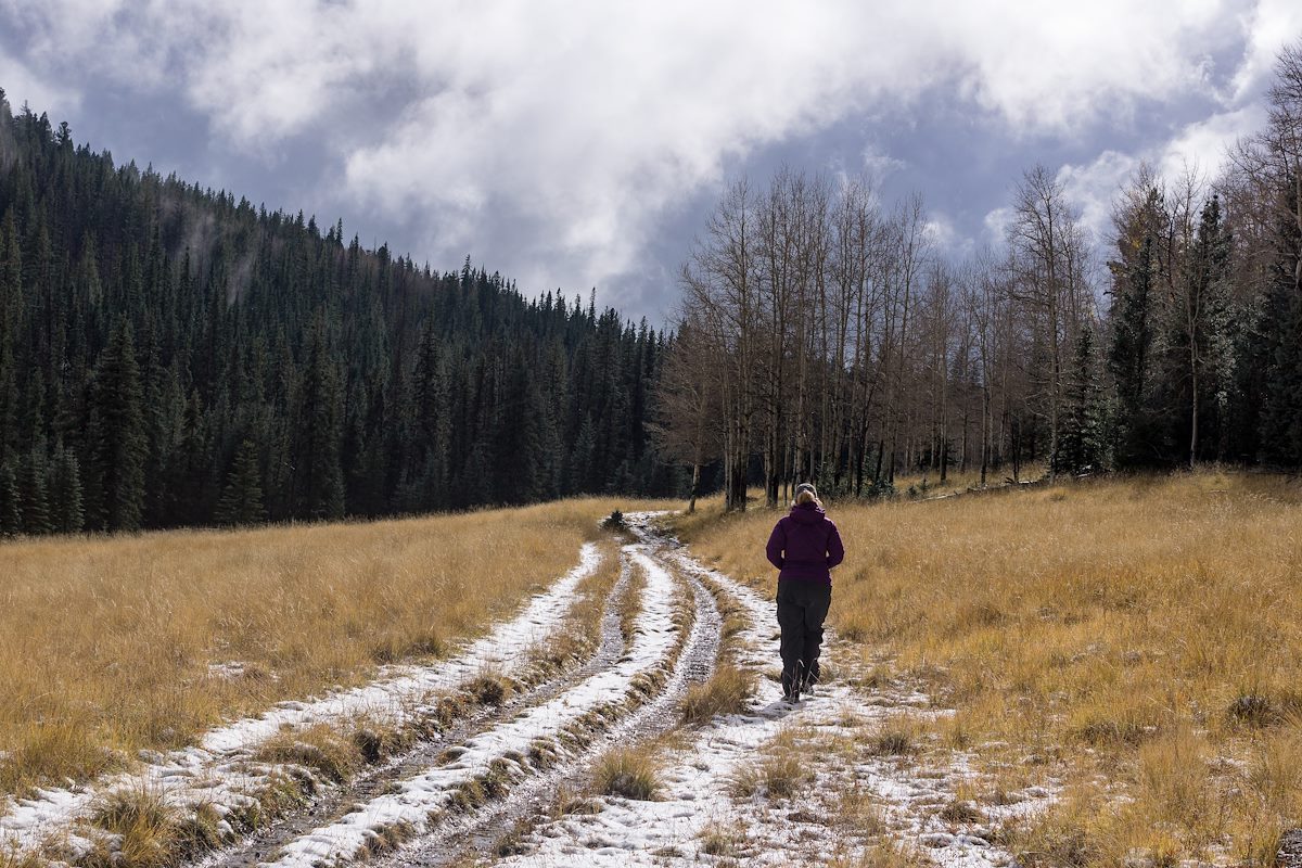 2015 October Alison on the East Baldy Trail