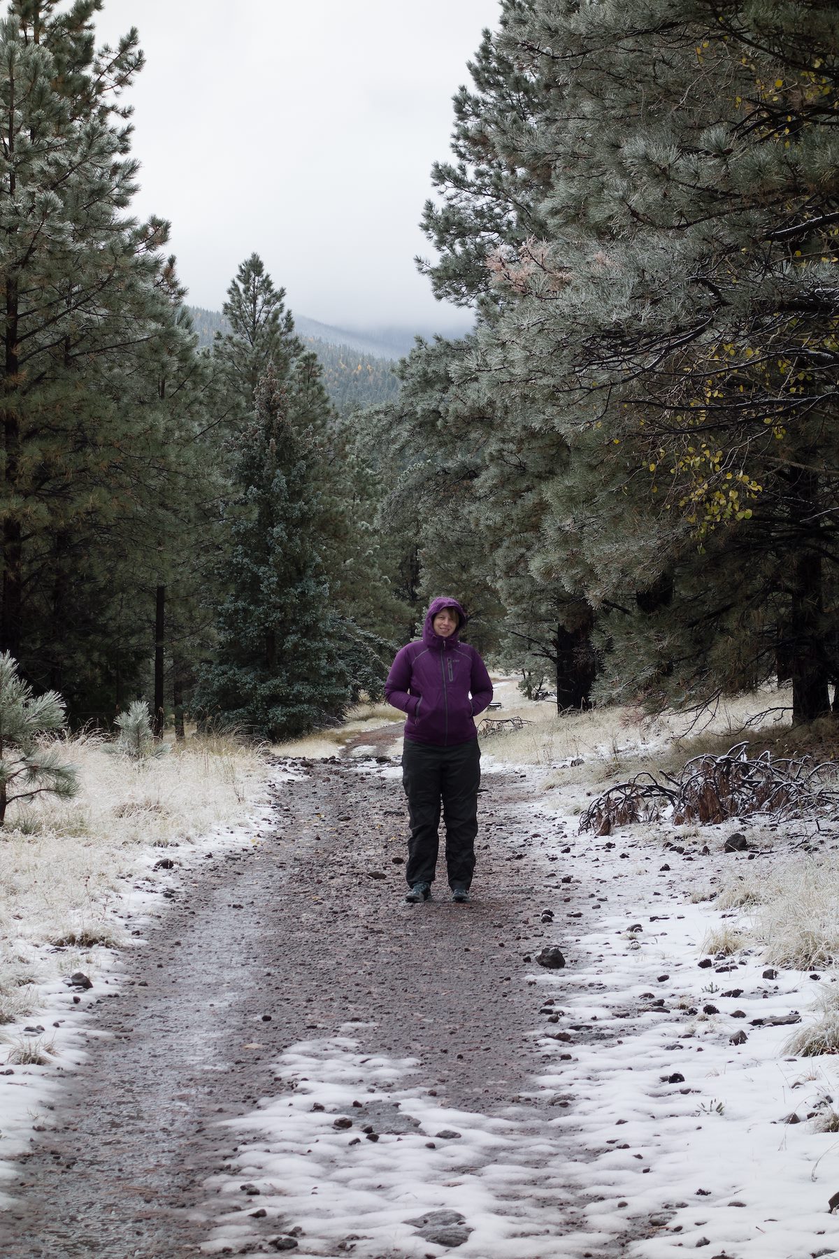 2015 October Alison on the West Baldy Trail