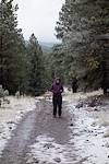 2015 October Alison on the West Baldy Trail