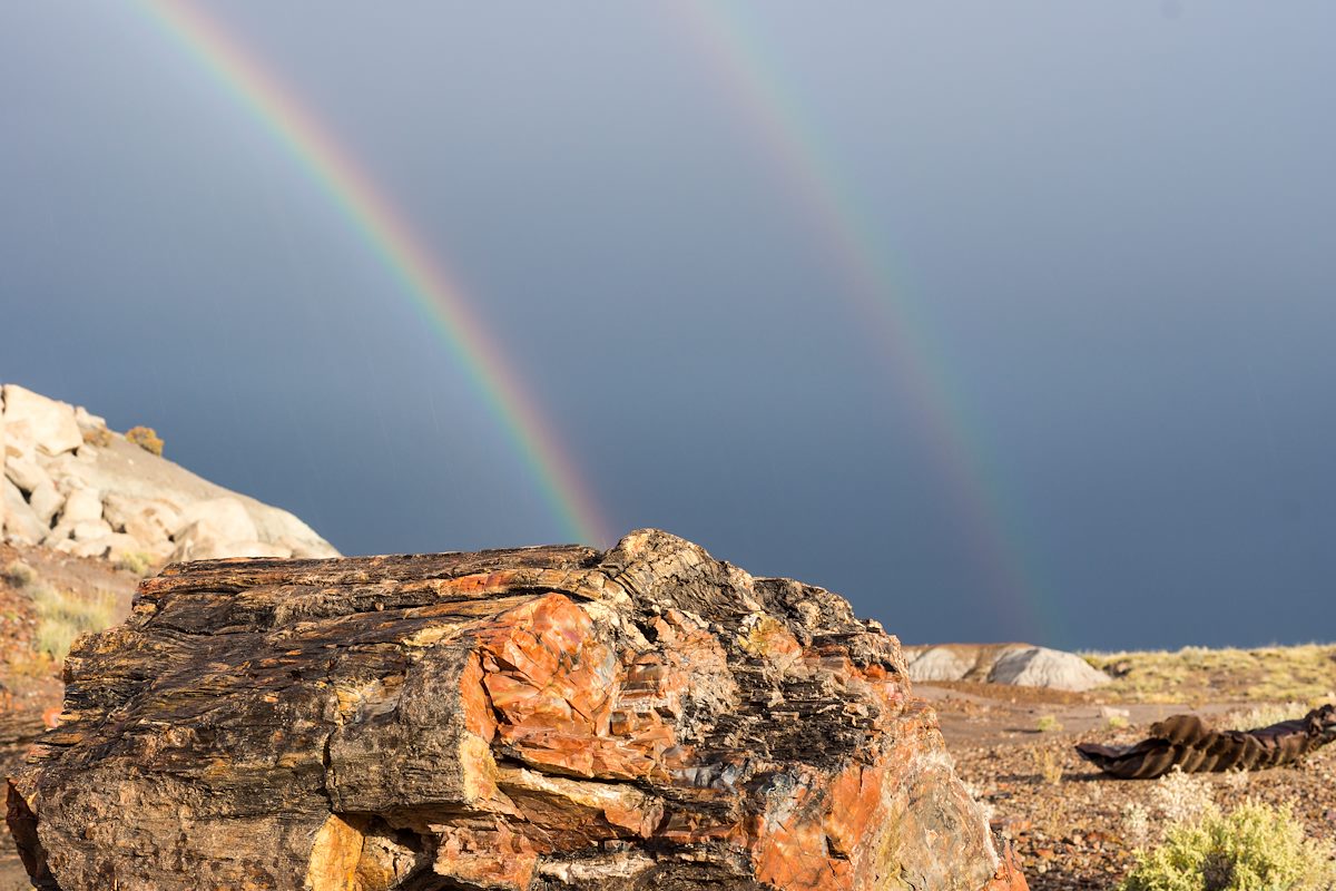 2015 October Rainbows in Petrified Forest National Park