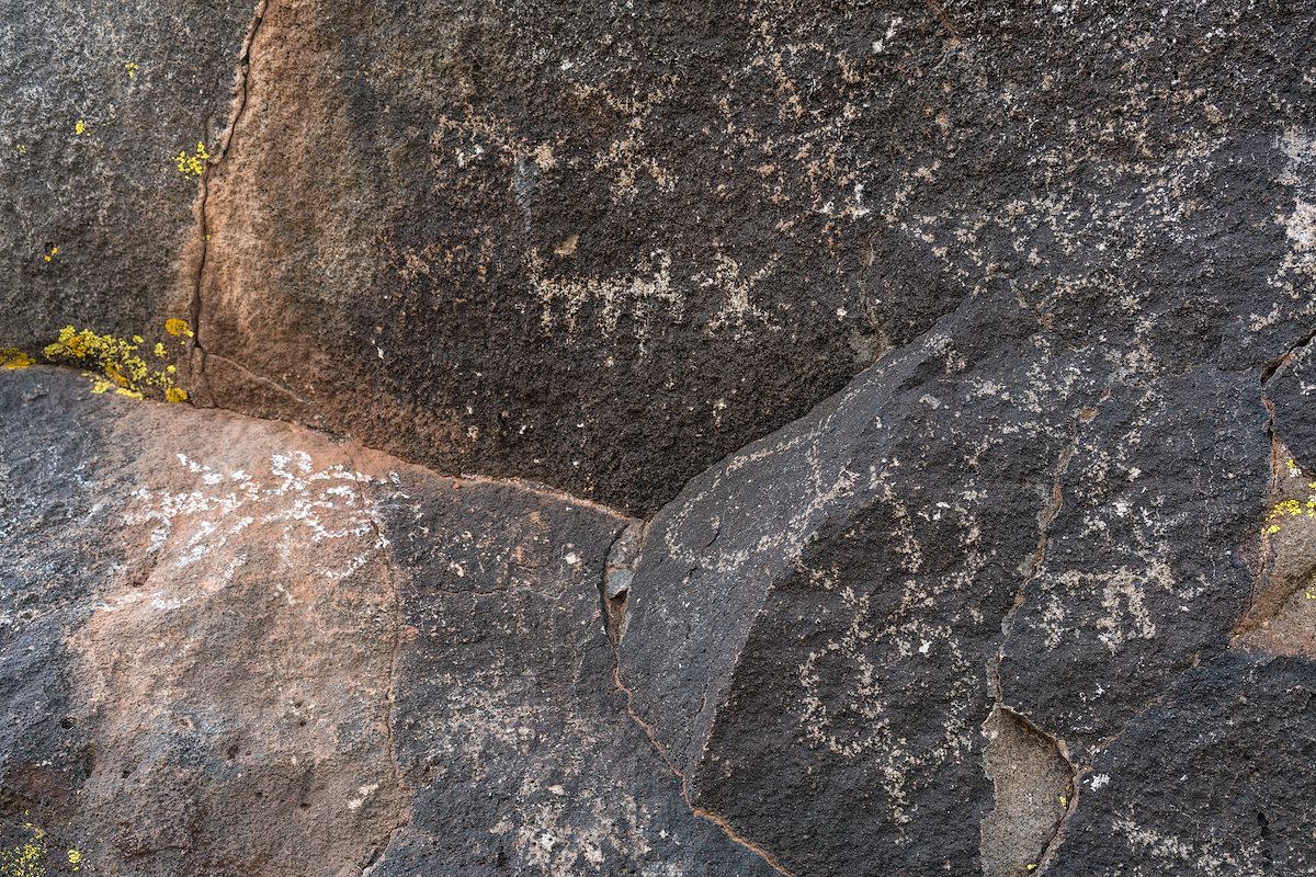 2016 April Petroglyphs on a boulder along the Bell Trail