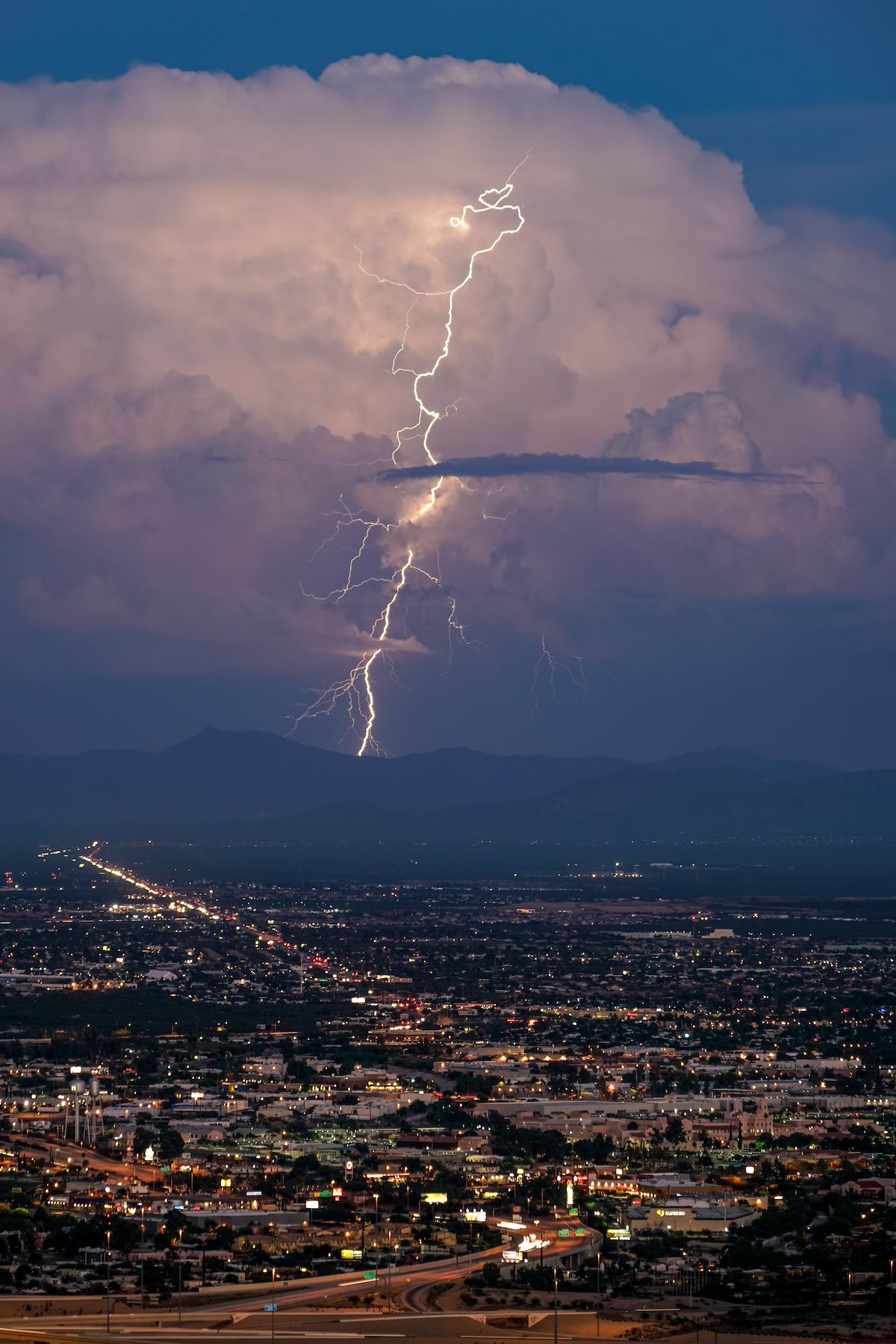 2016 August Lightning from Tumamoc Hill 01