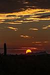 2016 August Sun over the Tucson Mountains