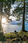 2016 December Watching the sky near the old Kilns in Lime Kiln State Park on San Juan Island