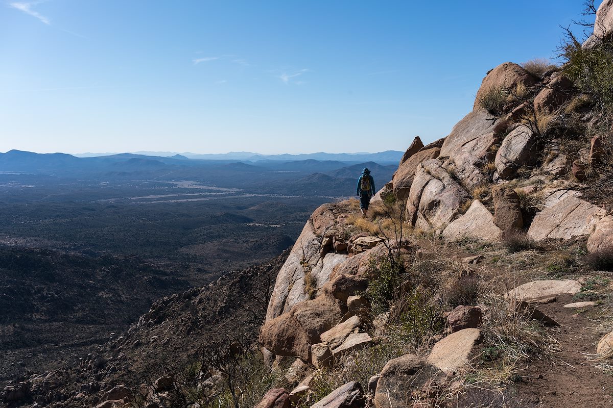 2016 February Alison on the Granite Mountain Trail