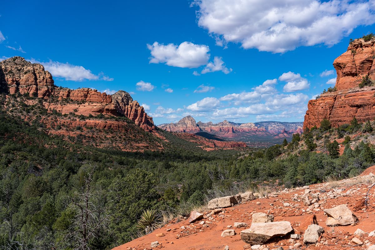 2016 February Looking Down Canyon from the Jim Bryant Trail 02