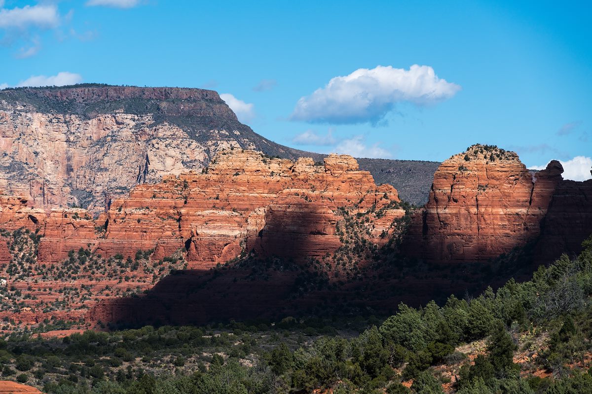 2016 February Sandstone and Clouds from the Jim Bryant Trail